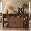 Sideboard cabinet pecan
