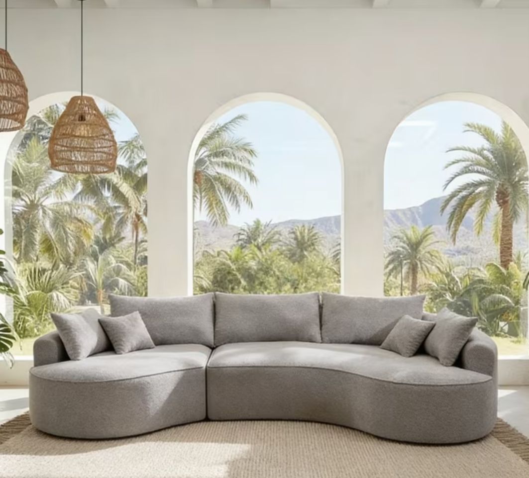 Grey modern couch
