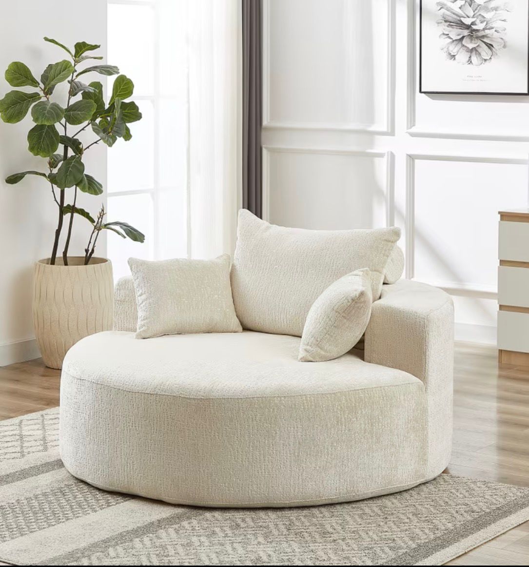 Chenille single couch
